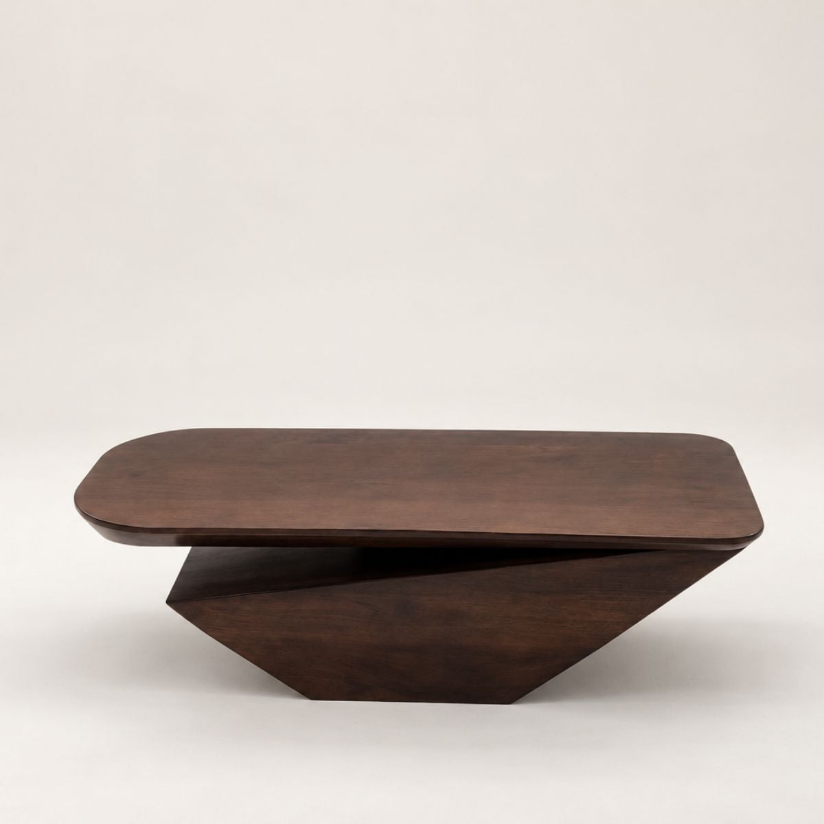 Gravity Modern Solid Wood Coffee Table - Large - Centre Tables - Gharaana