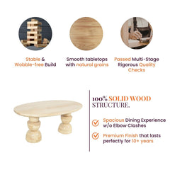 Somany Wooden Dining Table Set - Dining Set - Gharaana