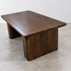 Jive Rectangular Top Solid Wood Center Table - Centre Tables - Gharaana