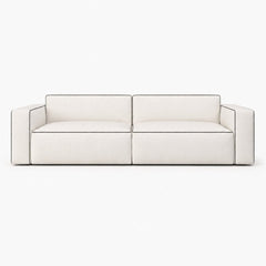 Stanford Wooden Upholstered Sofa - Sofas - Gharaana