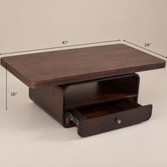 Sibaya Wooden Storage Center Table - Centre Tables - Gharaana