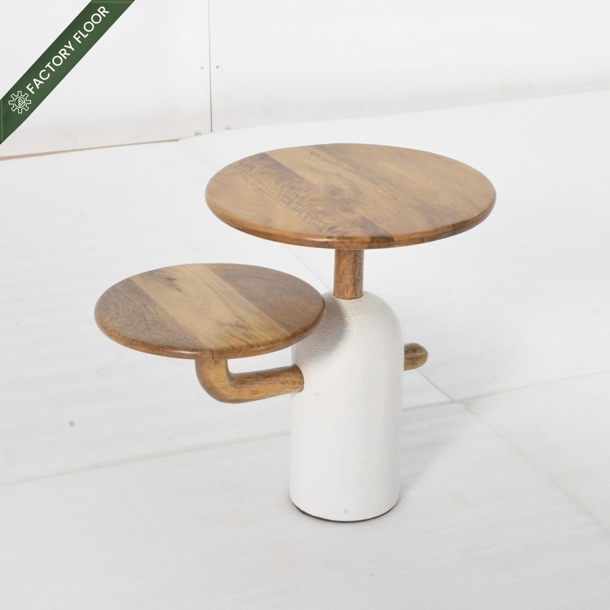 Sloan Armchairs with Aurum Side Table Combo (Set of 3) - Armchairs - Gharaana