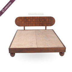 Isha 100% Solid Wood Bed - Beds - Gharaana