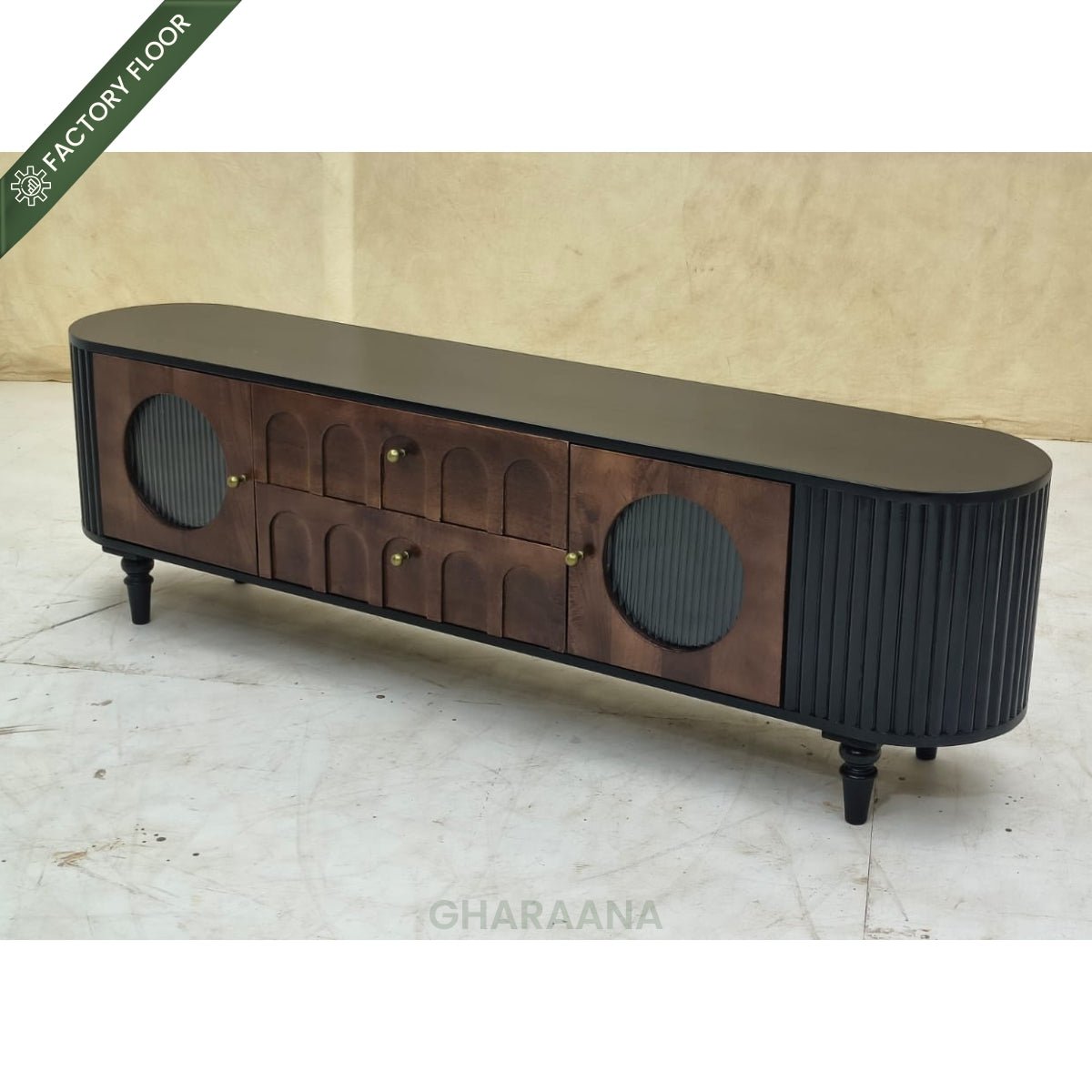 Zen Wooden 6FT TV Console - Entertainment Centers & TV Stands - Gharaana