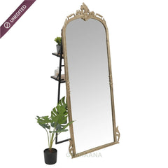 Victorian Arched Full-length Mirror with Stand - Mirrors - Gharaana