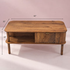Kram Wooden Storage Centre Table - Centre Tables - Gharaana