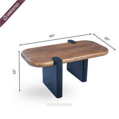 Rooted Wooden Centre Table & Side Table Set - Centre Tables - Gharaana