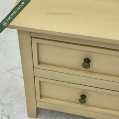 Kavya Wooden Bedside Table - Bedsides - Gharaana