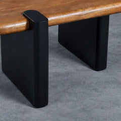 Rooted Modern Solid Wood Center Table - Centre Tables - Gharaana