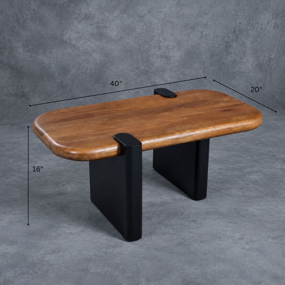 Rooted Modern Solid Wood Center Table - Centre Tables - Gharaana
