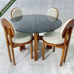Graham Glass - Top Dining Table Set - Dining Set - Gharaana