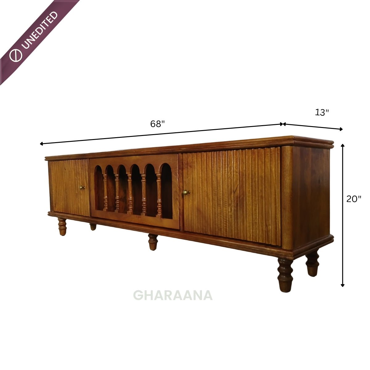 Ser Wooden 6FT TV Console - Entertainment Centers & TV Stands - Gharaana