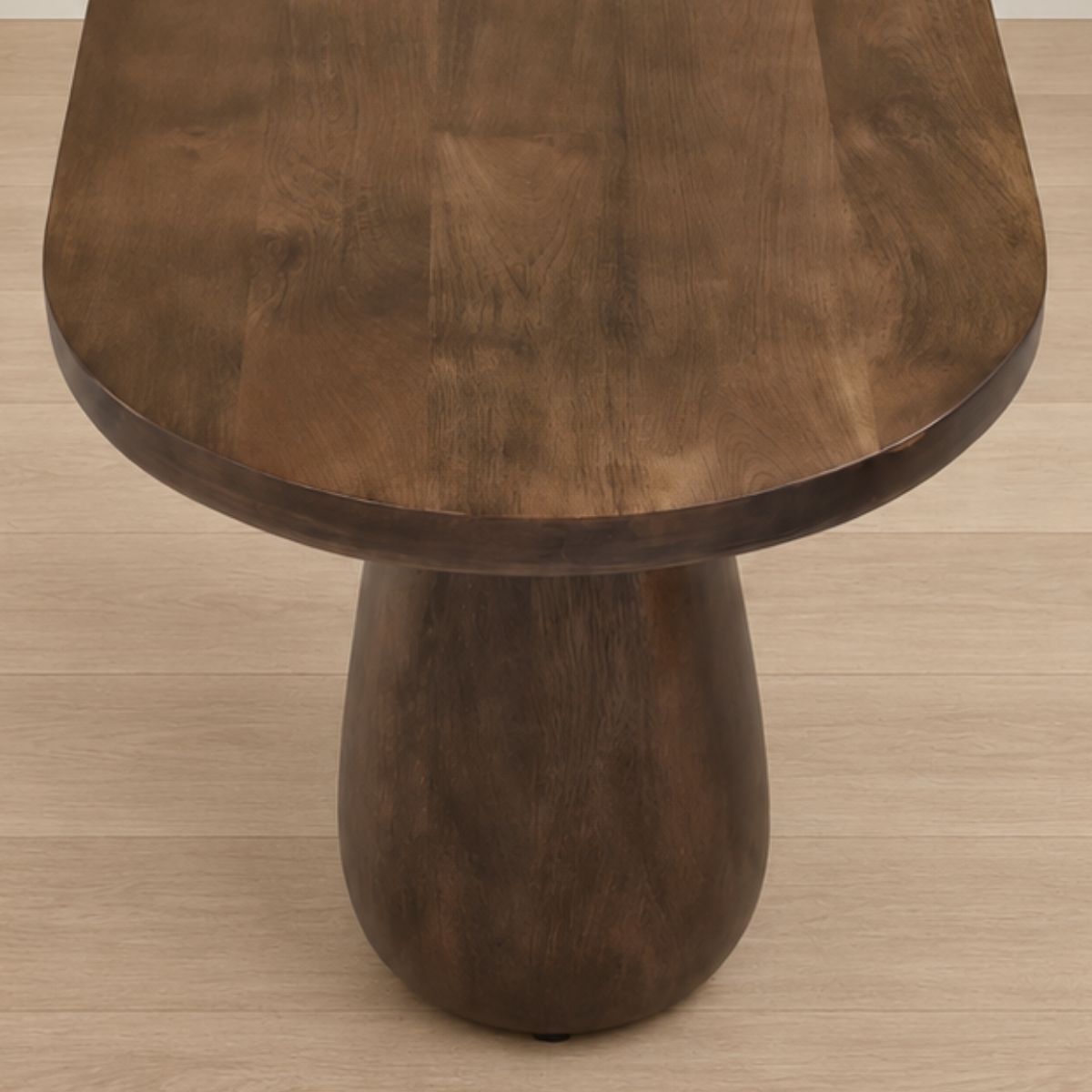 Akira Oval top Solid Wood Center Table - Centre Tables - Gharaana