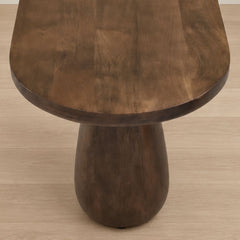 Akira Oval top Solid Wood Center Table - Centre Tables - Gharaana