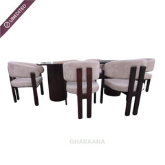 Terry Wooden Dining Table Set - Dining Set - Gharaana
