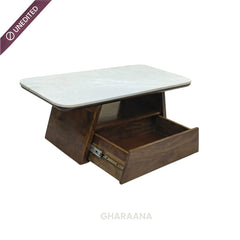 Spectra Marble Top Centre Table - Centre Tables - Gharaana