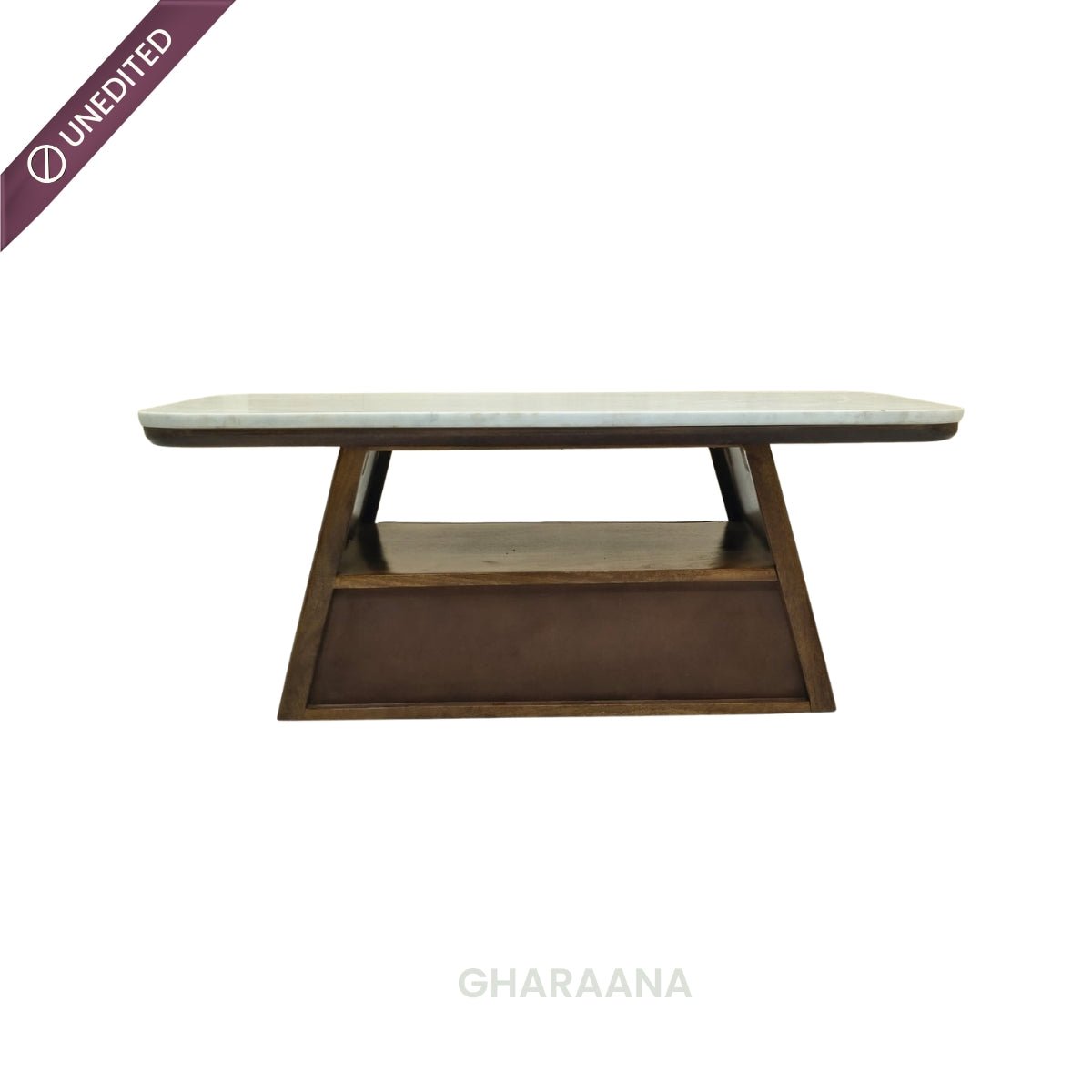 Spectra Marble Top Centre Table - Centre Tables - Gharaana