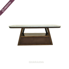 Spectra Marble Top Centre Table - Centre Tables - Gharaana