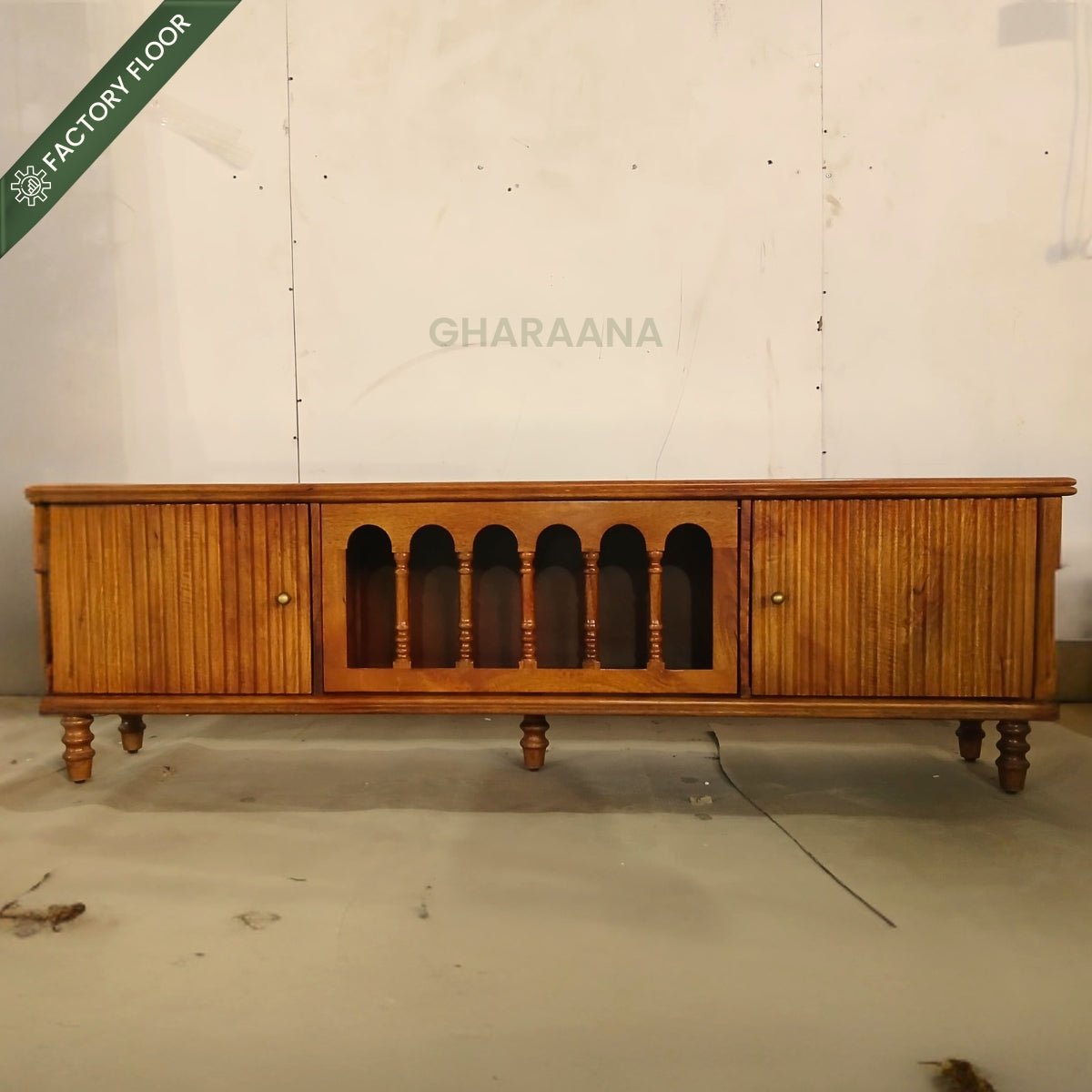 Ser Wooden 6FT TV Console - Entertainment Centers & TV Stands - Gharaana