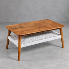 Vyut Jute weave 2-Tier Centre Table - Centre Tables - Gharaana
