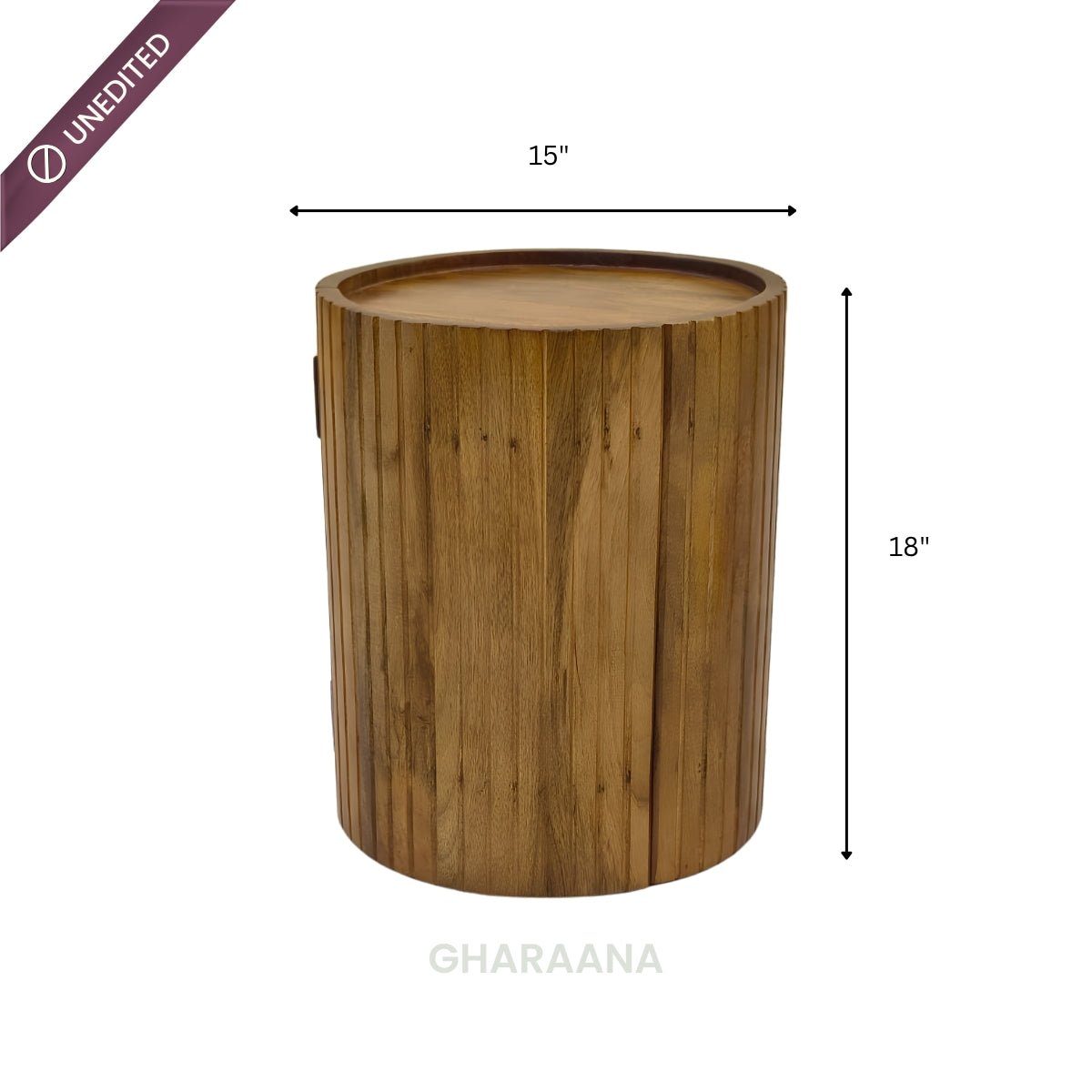 Sloan Wooden Side Table - Side Tables - Gharaana