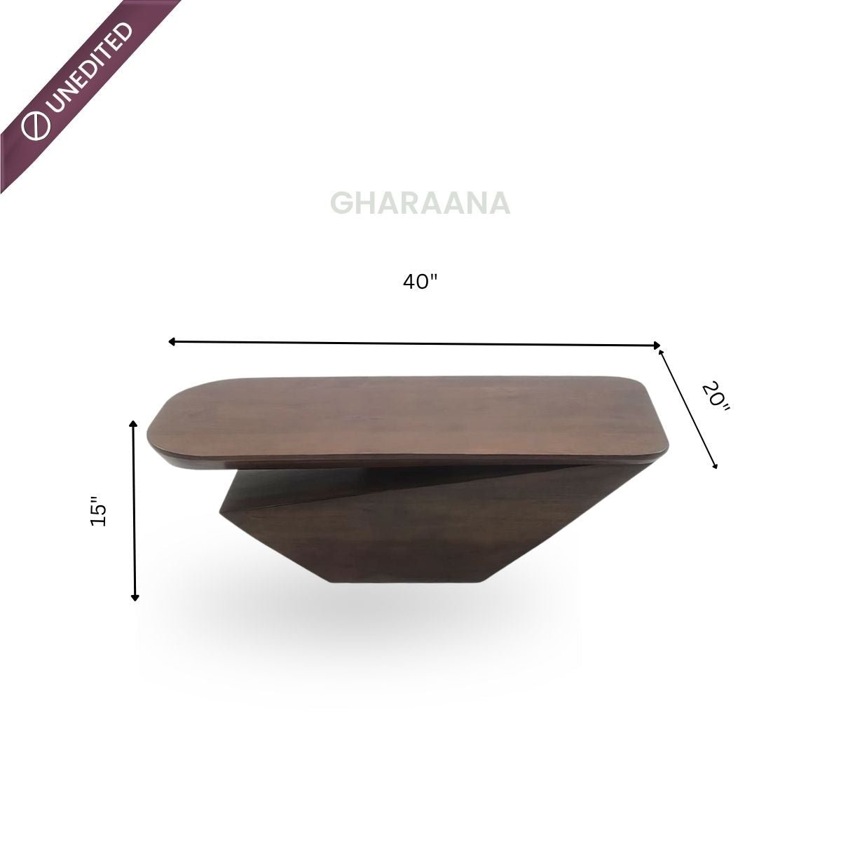 Gravity Wooden Centre Table & Side Table Set - Centre Tables - Gharaana