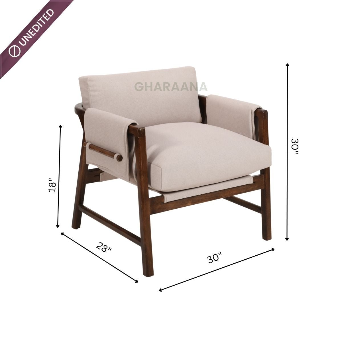 Kram Plush Armchair - Armchairs - Gharaana