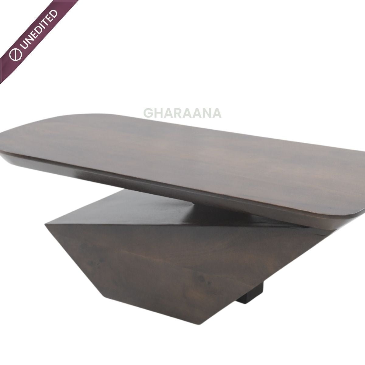 Gravity Wooden Centre Table & Side Table Set - Centre Tables - Gharaana