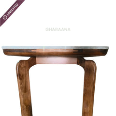 Vuta Marble-Top Wooden Dining Table Set - Dining Set - Gharaana