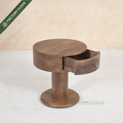 Avo 100% Solid Wood Upholstered Bed with Bedside Tables - Beds - Gharaana