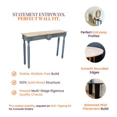 Amara Wooden Console Table - Console Tables - Gharaana
