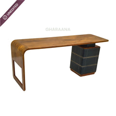 Manor Wooden Home Office Working Desk - Office Desk - Gharaana