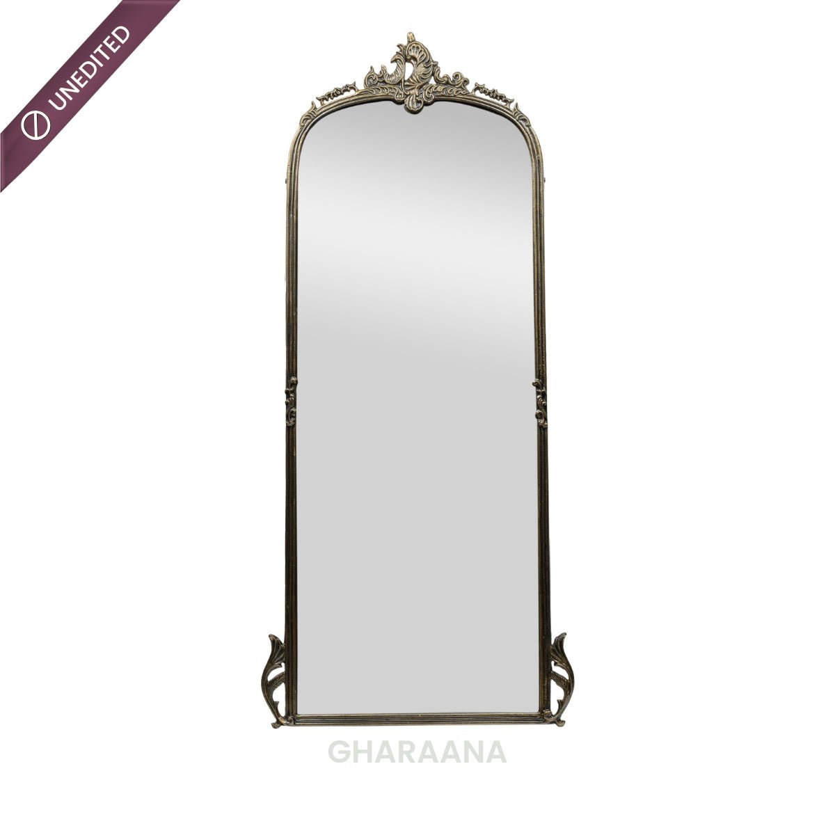 Victorian Arched Full-length Mirror with Stand - Mirrors - Gharaana