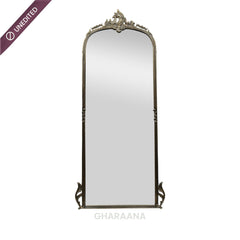 Victorian Arched Full-length Mirror with Stand - Mirrors - Gharaana
