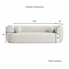 Marble Wooden Upholstered Sofa - Sofas - Gharaana