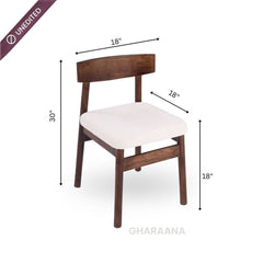 Panache Marble - Top Wooden Dining Table Set - Dining Set - Gharaana