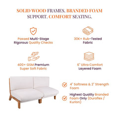 Varna XL Upholstered Sofa Set - Sofas - Gharaana