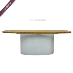 Jasper Stone Finish Coffee Table - Centre Tables - Gharaana