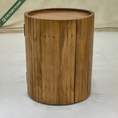 Sloan Wooden Side Table - Side Tables - Gharaana