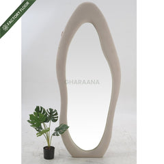 Arth Upholstered 5.5FT Floor Mirror - Mirrors - Gharaana