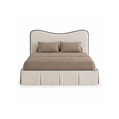 Nova 100% Solid Wood Upholstered Bed - Beds - Gharaana