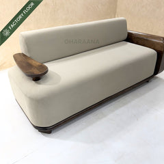 Monte Plush Wooden Upholstered Sofa Set - Sofas - Gharaana