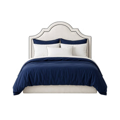 Victorian 100% Solid Wood Upholstered Bed - Beds - Gharaana