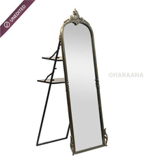 Victorian Arched Full-length Mirror with Stand - Mirrors - Gharaana