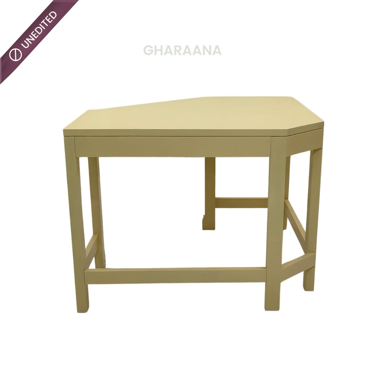 Arc Wooden Workstation Desk - Office Desk - Gharaana