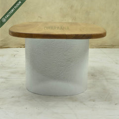 Jasper Stone Finish Coffee Table - Centre Tables - Gharaana