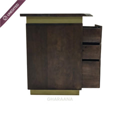 Nook Wooden Storage Table - Office Desk - Gharaana
