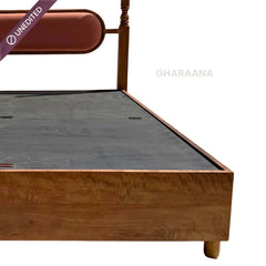Aqua 100% Solid Wood Bed - Beds - Gharaana