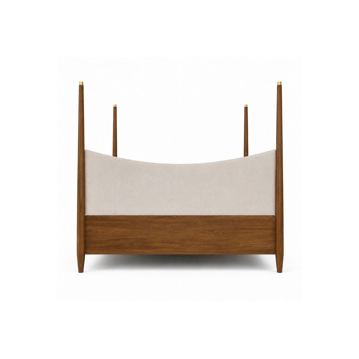 Japandi 100% Solid Wood Poster Bed - Beds - Gharaana