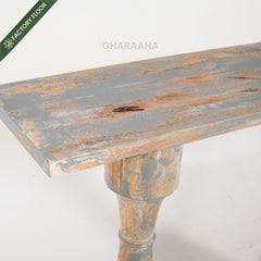 Ser Wooden Console Table - Console Tables - Gharaana